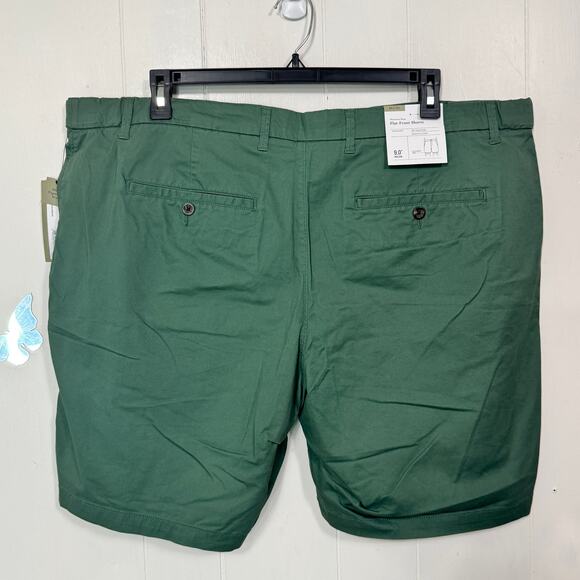 Goodfellow & Co Mens Flat Front Shorts Size 44 Green The Every Wear Pockets New - Picture 3 of 12